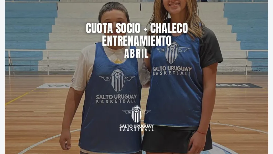 Cuota socio Abril 2 Hermanos + 2 Chalecos entrenamiento