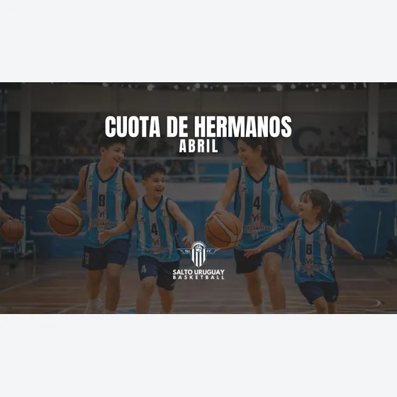 Cuota Socio Basquetbol Abril 2026 - Hermanos